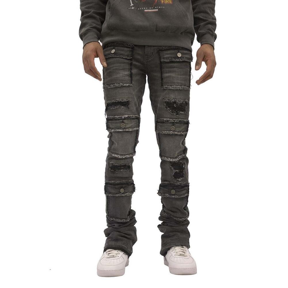 Doctrine Savant Stacked Jeans Black Sz 32 Men’s Denim Streetwear Nice!